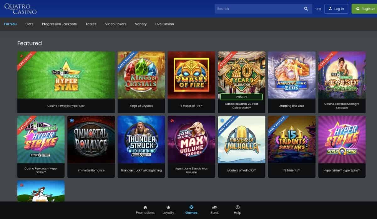 quatro casino recenzia bonus