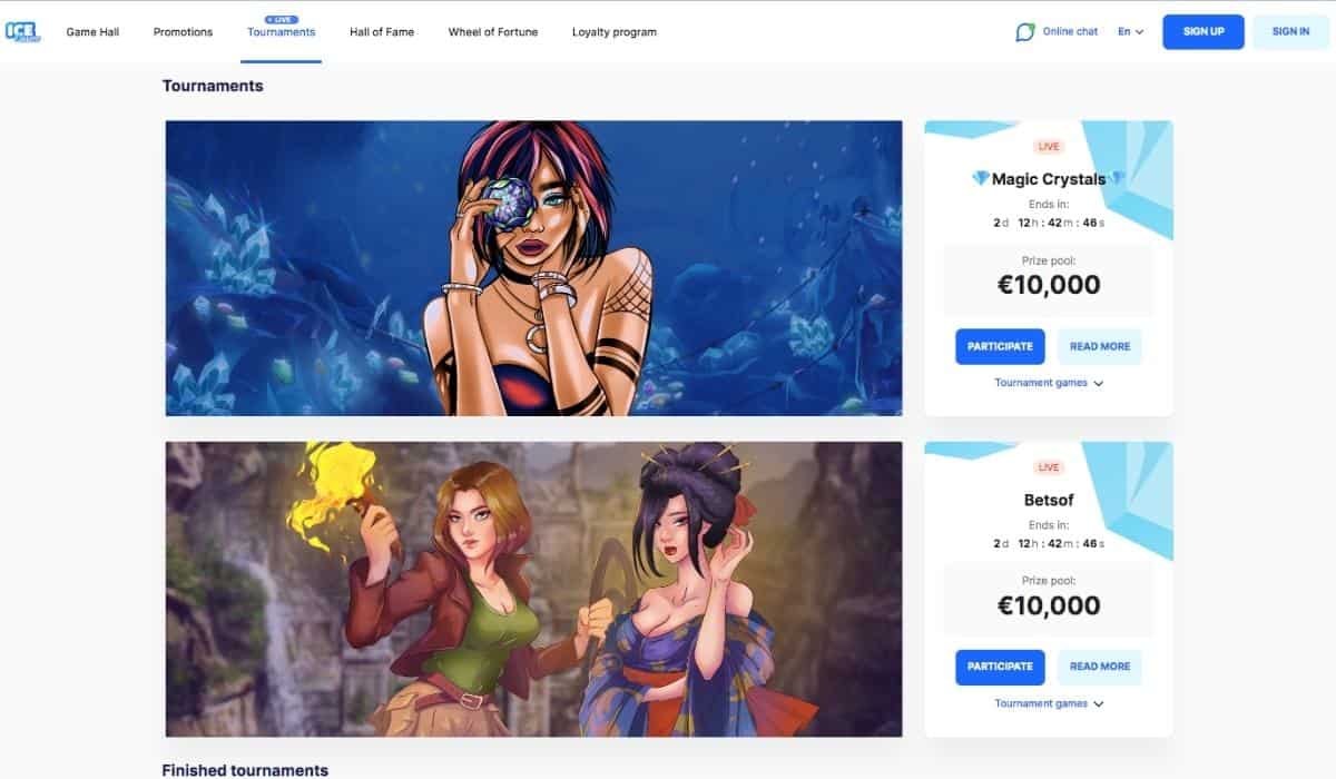 ice casino tournaments review