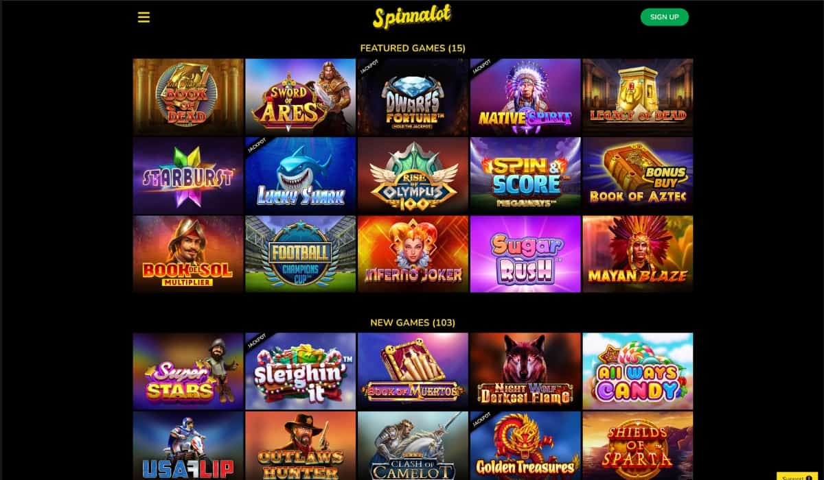 spinnalot casino review slots